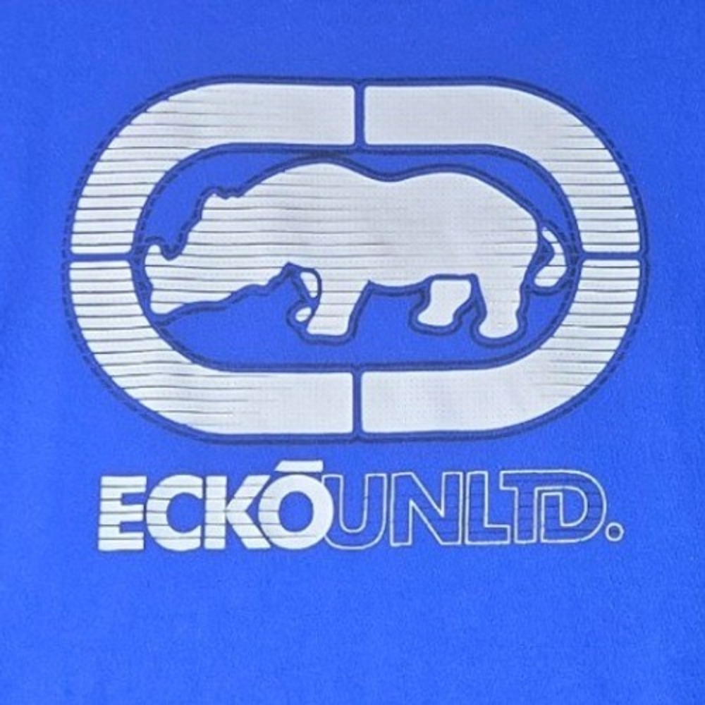 Ecko Unltd Graphic Tee Mens XL Blue Rhino Logo Short Sleeve Streetwear T-Shirt